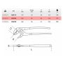 Pinza giratubi regolabile cerniera chiusa 250mm Beta 1048