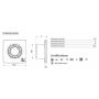 Aspiratore elicoidale da muro Vortice MF 90/3,5" - sku 11122