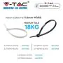 Kabelbinder für die verdrahtung nylon-66 3.5x300mm schwarz 100stk. V-TAC - sku 11170