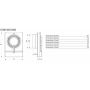 Ventilateur hélicoïdal mural Vortice M 10/4" - sku 11620