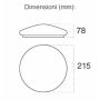 V-TAC VT-8061 8W dome light bling star ceiling surface round cold white 6400K – SKU 1372