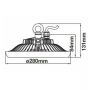V-TAC VT-9115 Lampes Industrielles LED 100W Ufo shape blanc neutre 4000K - SKU 5613