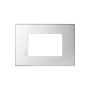 Placca Bticino Axolute air 3 posti metallo tech HW4803HC