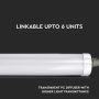 V-TAC VT-1574 Plafonnier LED 48W étanche IP65 150CM blanc neutre 4500K - SKU 216287