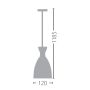 Suspension lamp E14 Red Kanlux RETRO HANGING LAMP R Cod. 23997