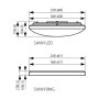 Cadre décoratif pour plafonnier  SANVI Kanlux SANVI RING 16-SR Cod. 26666 - Argent