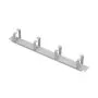 Pannello passacavi cieco 1U colore grigio per armadio rack 19" Fanton 28340