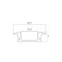 V-TAC VT-8106 profil en aluminium Milky 2MT cover - sku 3350