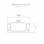V-TAC VT-8113 Aluminum Profile Milky Cover 2MT - sku 3355