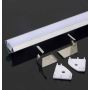 V-TAC VT-8114 Aluminum angular profile milky Cover 2MT - sku 3356