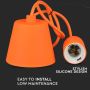 E27 Decoration Pendant Holder 1MT - Mod. VT-7228 SKU 3484 - Orange