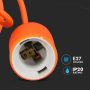 E27 Decoration Pendant Holder 1MT - Mod. VT-7228 SKU 3484 - Orange