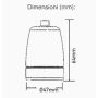 V-TAC VT-799 E27 lamp holder white porcelain IP20 - SKU 3795