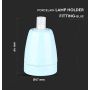 V-TAC VT-799 E27 lamp holder blue porcelain IP20 - SKU 3798
