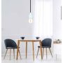 V-TAC VT-799 E27 lamp holder blue porcelain IP20 - SKU 3798