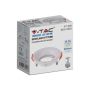 V-TAC VT-920-W runder LED-Einbaustrahler GU10 weiße Farbe aus Polycarbonat Sku 6632