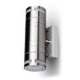 Wall Glass Fitting GU10 Steel Body 2 Way 230V IP44 2xGU10 Mod. VT-7632 - SKU 7504