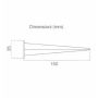V-TAC VT-854 piquet projecteur led 15cm noir - SKU 7535