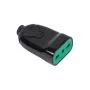 Presa smontabile P17/11 bipasso italiana 2P+T 16A mod. Bicò corpo nero Fanton 81001