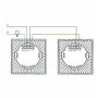 V-TAC VT-5121 touch switch 1-button 2 way white recessed body - sku 8360