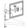 Schreibtischhalterung für mehrere lcd monitore 13/23"