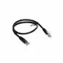 Cavo di rete UTP CAT 5e Nero Patch Cord 0,5MT Connettori RJ-45