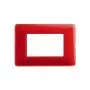 Bticino series AM4803CRD plate MATIX coral 3 modules in technopolymer