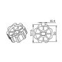 Achteckiger Adapter Ø 45 MM 60 X 0,8 MM KAM 001YK5102