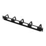 Raccogli cavi con ganci 1U per armadio Rack 19" Nero RAL9005