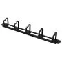 Raccogli cavi con ganci 1U per armadio Rack 19" Nero RAL9005