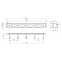 Raccogli cavi con ganci 1U per armadio Rack 19" Nero RAL9005