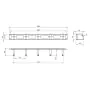 Cable organizer 1U for rack cabinets 19" black RAL9005 color steel CO19-1U-TB-B