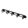 Raccogli cavi con ganci 1U per armadio Rack 19" Nero RAL9005