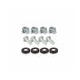 Raccogli cavi con ganci 1U per armadio Rack 19" Nero RAL9005