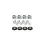 Cable organizer 1U for rack cabinets 19" black RAL9005 color steel CO19-1U-TB-B