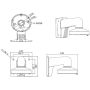 Wall mount bracket for Dome cameras Hikvision DS-1272ZJ-110