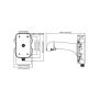 Wall bracket for Speed ​​Dome Hikvision DS-1604ZJ cameras