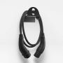 Wallbox supporto murale in metallo per cavo HLD-B - nero