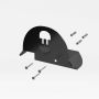 Wallbox supporto murale in metallo per cavo HLD-B - nero