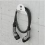 Wallbox supporto murale in metallo per cavo HLD-W - bianco