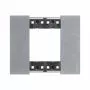 2 modules Bticino Living Now plate moon color KA4802NW