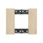 2 modules Bticino Living Now plate gold color KA4802ZW