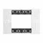 3 modules Bticino Living Now plate pixel effect color KA4803MW