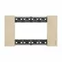 4 modules Bticino Living Now plate gold color KA4804ZW