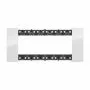 Abdeckrahmen Bticino Living Now 6 Module farbe Eis KA4806DW