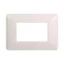 Compatible plate Bticino Matix 3 modules plastic white color