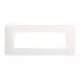 Placca compatibile Bticino Matix 6 moduli plastica colore bianco