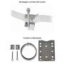 Pole Mount Wall Plate for CCTV Bullet / Speed Dome Camera