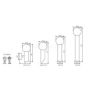 LED lamp holder Outdoor 50 E27 IP44 Kanlux ASPA Mod. 23602