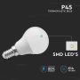 V-TAC VT-1819 3.7W LED Bulb SMD mini globe E14 P45 180° day white 4000K - SKU 214174